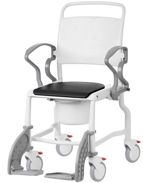 Toilettenrollstuhl BONN grau/grau